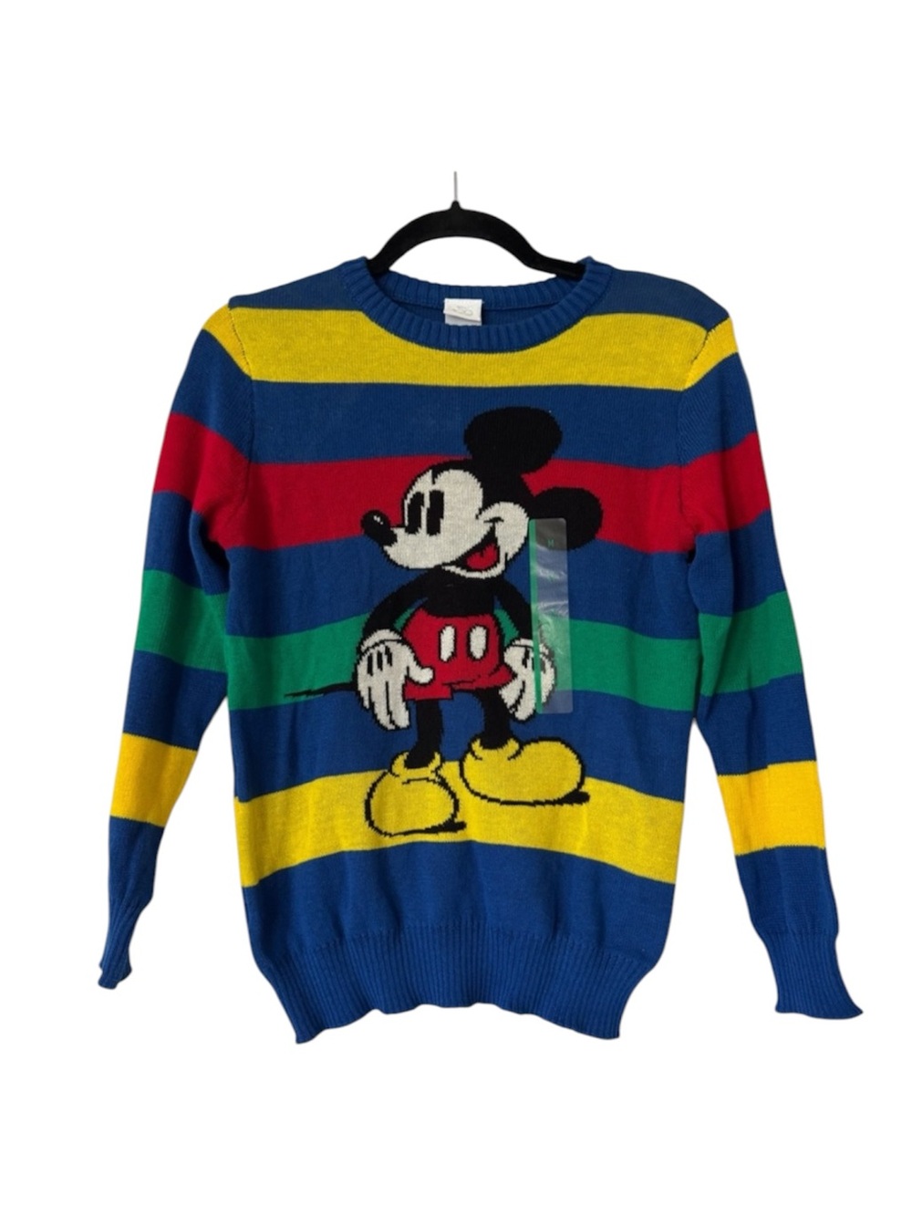 HBC Stripes Aesthetic meets Disney Mickey Mouse in a Striped Crewneck Sweater